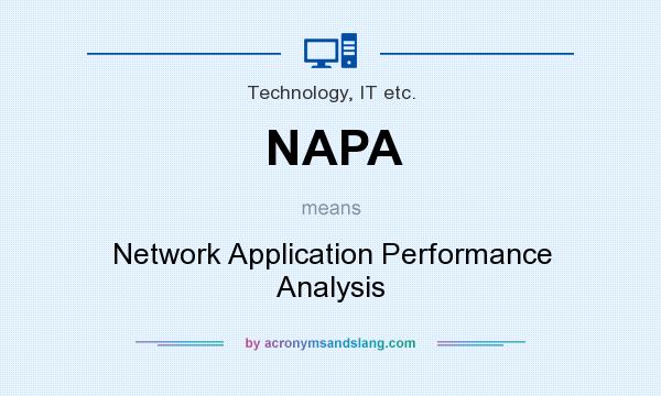 What does NAPA mean? It stands for Network Application Performance Analysis