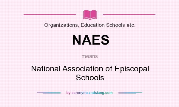 What does NAES mean? It stands for National Association of Episcopal Schools