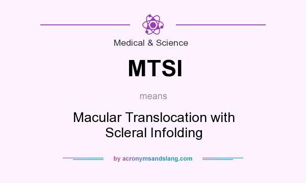 What does MTSI mean? It stands for Macular Translocation with Scleral Infolding