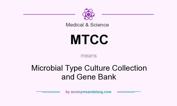 What does MTCC mean? It stands for Microbial Type Culture Collection and Gene Bank
