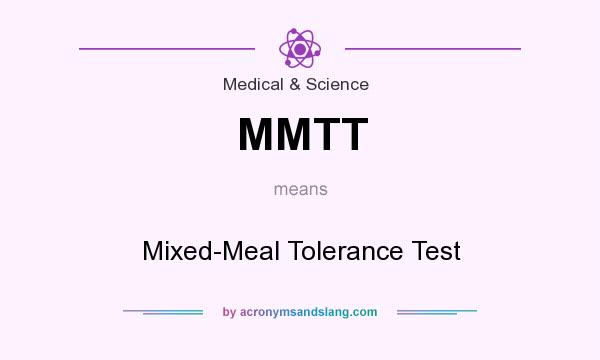 MMTT "Mixed-Meal Tolerance Test" by AcronymsAndSlang.com