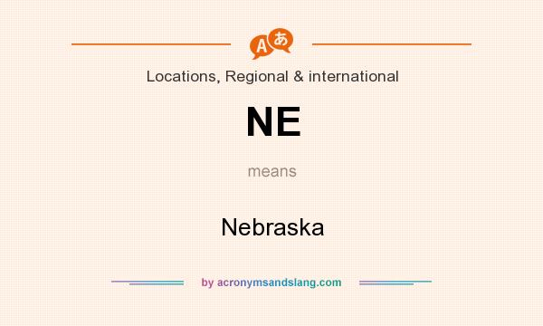 What does NE mean? It stands for Nebraska