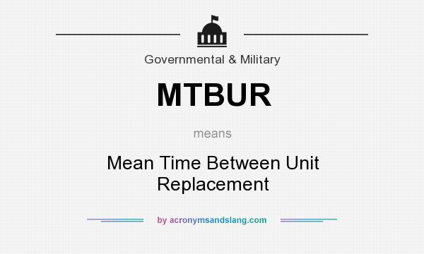 What does MTBUR mean? It stands for Mean Time Between Unit Replacement