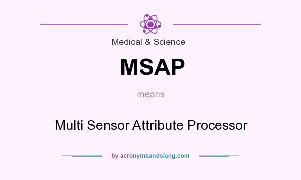 What does MSAP mean? It stands for Multi Sensor Attribute Processor