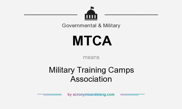 What does MTCA mean? It stands for Military Training Camps Association