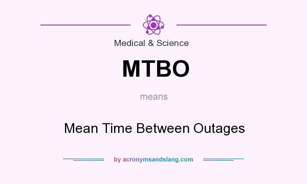 What does MTBO mean? It stands for Mean Time Between Outages