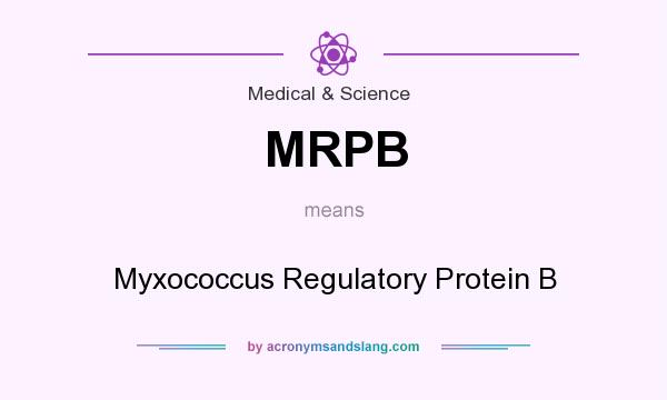 What does MRPB mean? It stands for Myxococcus Regulatory Protein B
