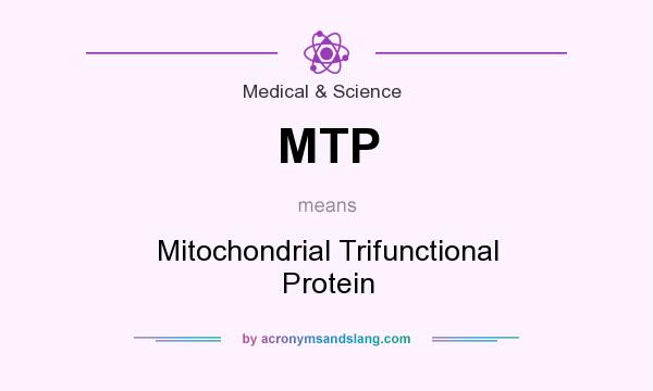 What does MTP mean? It stands for Mitochondrial Trifunctional Protein