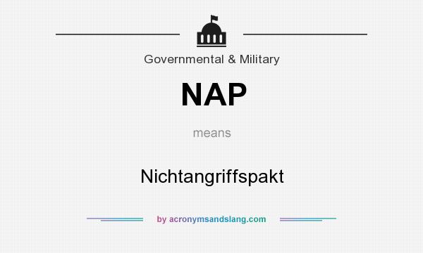 What does NAP mean? It stands for Nichtangriffspakt