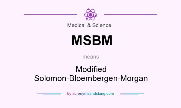 What does MSBM mean? It stands for Modified Solomon-Bloembergen-Morgan