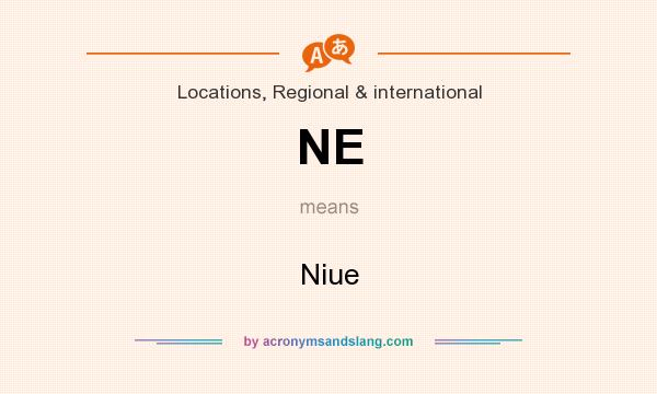 What does NE mean? It stands for Niue