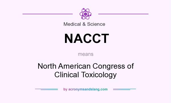 What does NACCT mean? It stands for North American Congress of Clinical Toxicology