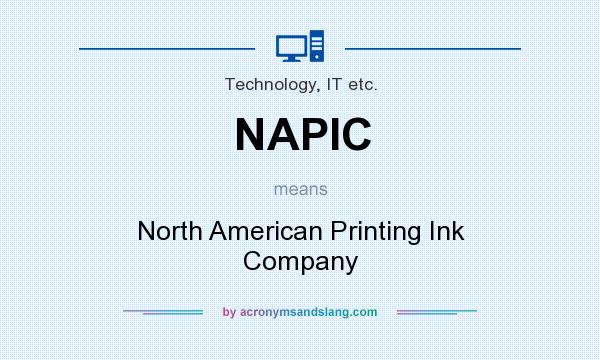 What does NAPIC mean? It stands for North American Printing Ink Company