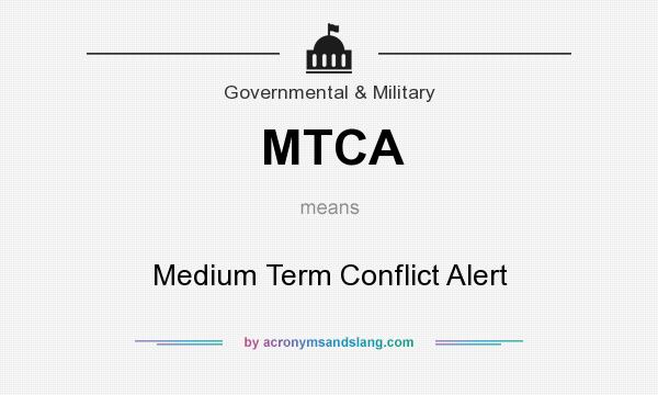 What does MTCA mean? It stands for Medium Term Conflict Alert