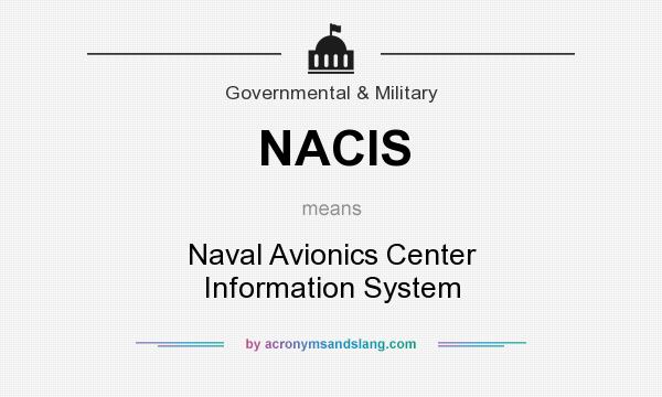 What does NACIS mean? It stands for Naval Avionics Center Information System