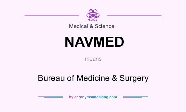 What does NAVMED mean? It stands for Bureau of Medicine & Surgery