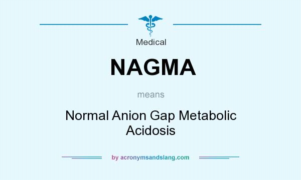 What does NAGMA mean? It stands for Normal Anion Gap Metabolic Acidosis