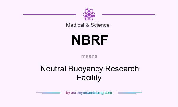 What does NBRF mean? It stands for Neutral Buoyancy Research Facility