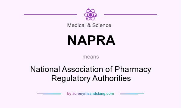 What does NAPRA mean? It stands for National Association of Pharmacy Regulatory Authorities