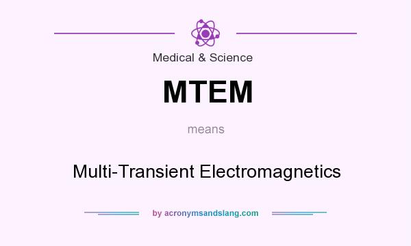What does MTEM mean? It stands for Multi-Transient Electromagnetics