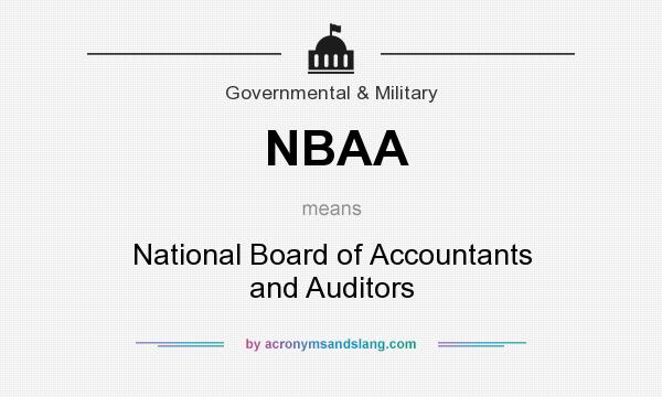 What does NBAA mean? It stands for National Board of Accountants and Auditors