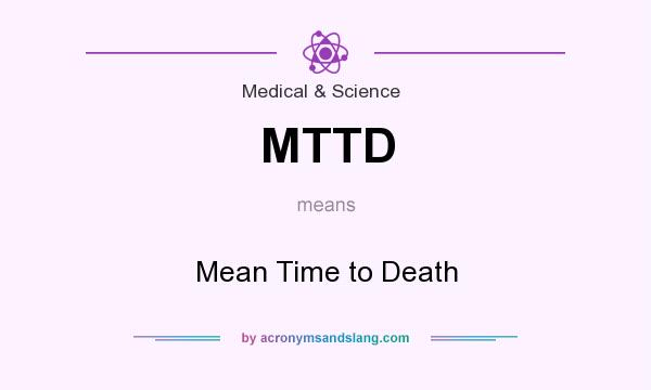 What does MTTD mean? It stands for Mean Time to Death