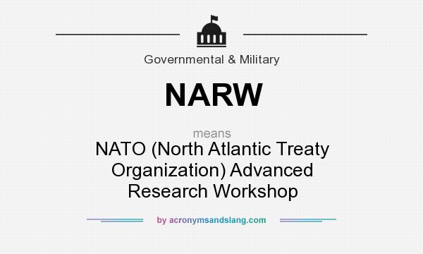 What does NARW mean? It stands for NATO (North Atlantic Treaty Organization) Advanced Research Workshop