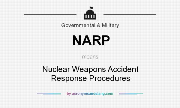 What does NARP mean? It stands for Nuclear Weapons Accident Response Procedures