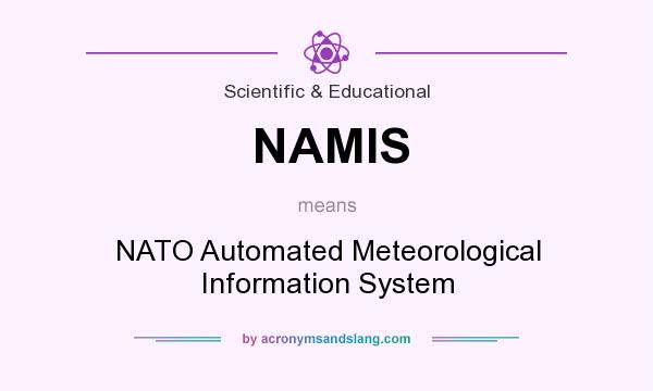 What does NAMIS mean? It stands for NATO Automated Meteorological Information System