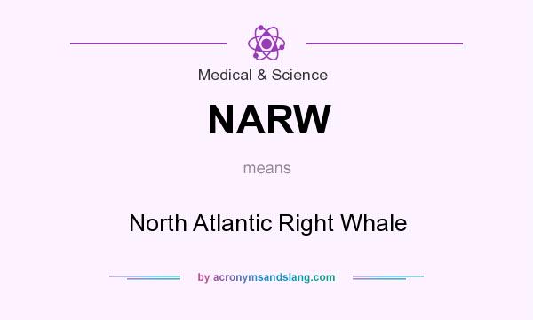 What does NARW mean? It stands for North Atlantic Right Whale