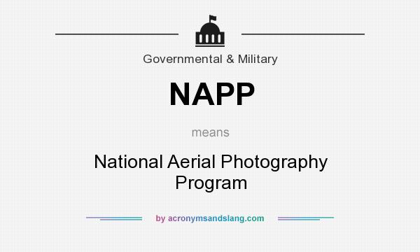 What does NAPP mean? It stands for National Aerial Photography Program