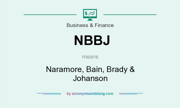 What does NBBJ mean? It stands for Naramore, Bain, Brady & Johanson