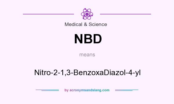 What does NBD mean? It stands for Nitro-2-1,3-BenzoxaDiazol-4-yl