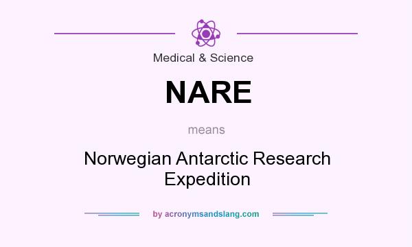 What does NARE mean? It stands for Norwegian Antarctic Research Expedition