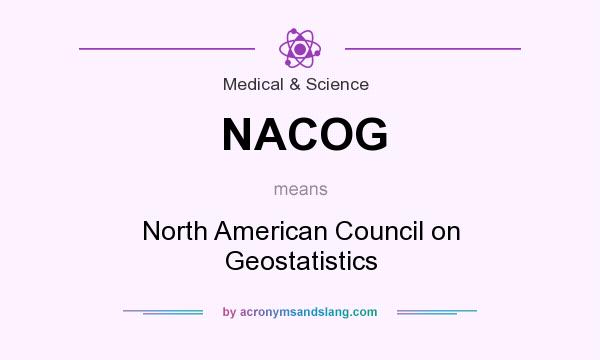 What does NACOG mean? It stands for North American Council on Geostatistics