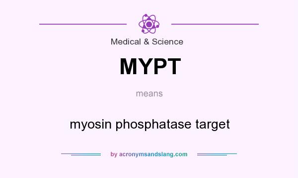 What does MYPT mean? It stands for myosin phosphatase target