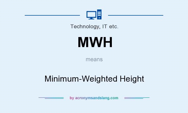 What does MWH mean? It stands for Minimum-Weighted Height