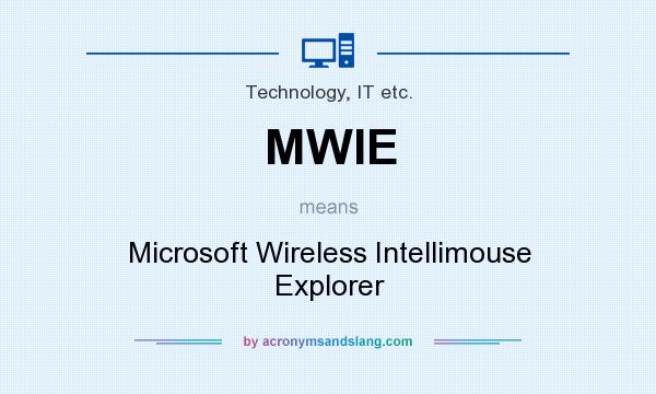 What does MWIE mean? It stands for Microsoft Wireless Intellimouse Explorer