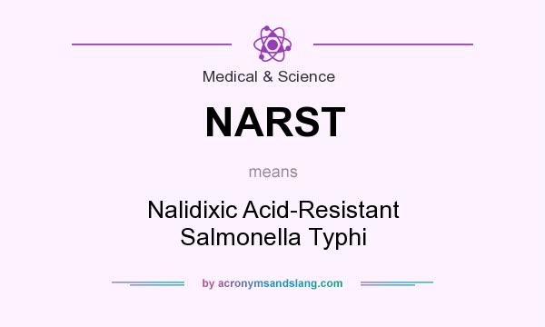 What does NARST mean? It stands for Nalidixic Acid-Resistant Salmonella Typhi