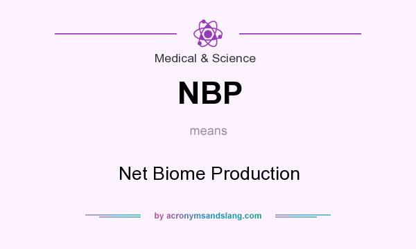 What does NBP mean? It stands for Net Biome Production