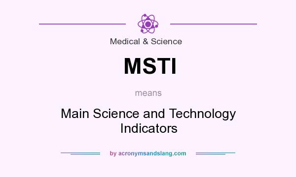 What does MSTI mean? It stands for Main Science and Technology Indicators