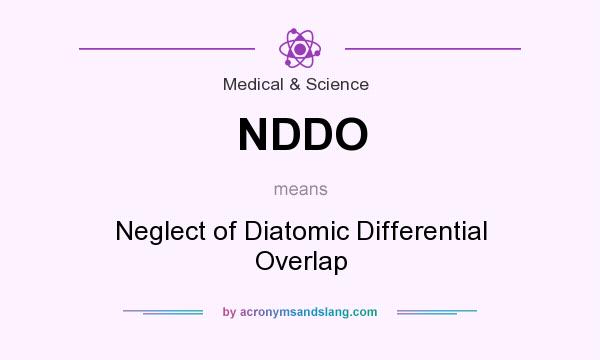 What does NDDO mean? It stands for Neglect of Diatomic Differential Overlap