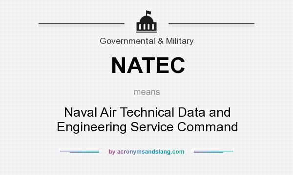 What does NATEC mean? It stands for Naval Air Technical Data and Engineering Service Command