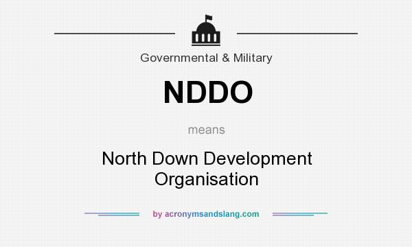 What does NDDO mean? It stands for North Down Development Organisation