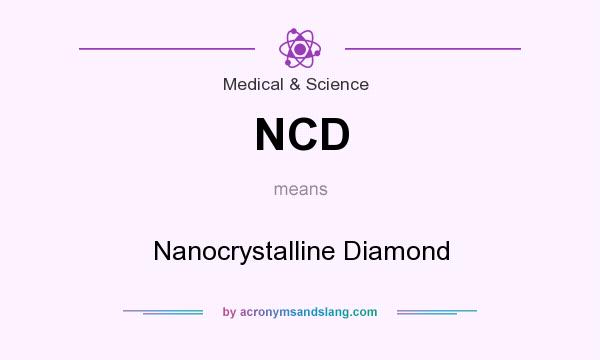 What does NCD mean? It stands for Nanocrystalline Diamond