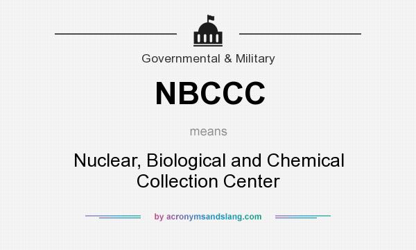 What does NBCCC mean? It stands for Nuclear, Biological and Chemical Collection Center