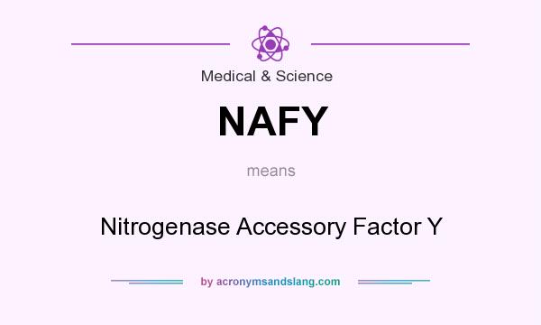 What does NAFY mean? It stands for Nitrogenase Accessory Factor Y