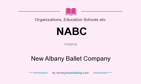 What does NABC mean? It stands for New Albany Ballet Company