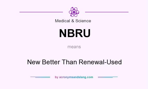 What does NBRU mean? It stands for New Better Than Renewal-Used