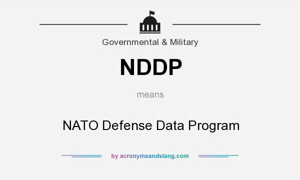 What does NDDP mean? It stands for NATO Defense Data Program